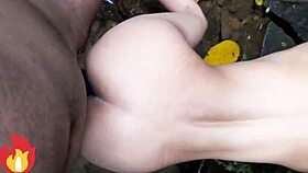 Latina Skinny Brunette Fucks Stranger Outdoors, Pussy Full Of Cum