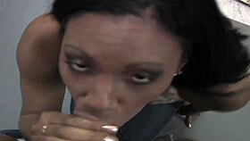 mahlila milan, that ebony brunette, loves teasing and taking cock in her pussy for a creampie