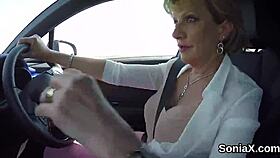 unfaithful british mature lady sonia, showin' her huge tits?