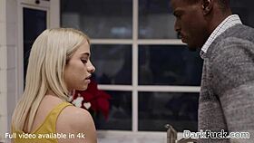 blonde teen can't resist her black step dad's huge cock
