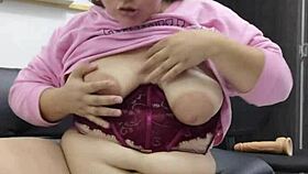 Beautiful chloe is in the kitchen, fingering her pussy to orgasm while playing around.