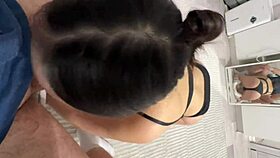 Hey teen student, you teasing with that blowjob and cum in mouth?