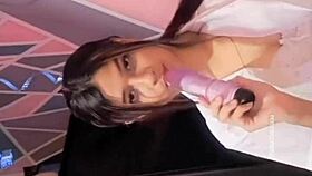 College Girl Rocks Her Dildo Play