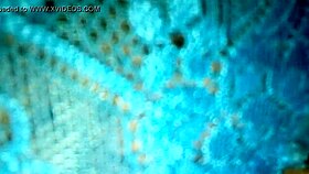 my wife's blue leggings in the first part, featuring panties