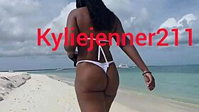 Ebony Latina Teen Gaping Ass On Beach