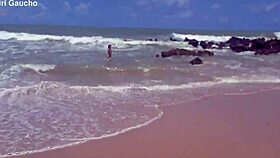 Yuri And Her Husband Show Off On Nudist Beach