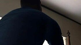 Big black cock in doggystyle position with oral tease