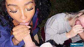 Scarlet Taylor And Busty Ebony Juliana Share Dicks In 4some