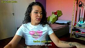 brincando de roleta - morena gostosa em live - espuleta maia