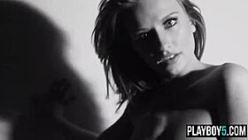 blonde teen model brittney shumaker does a striptease with her big natural tits