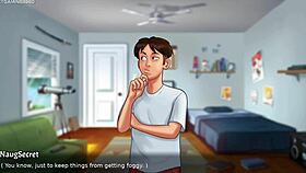 Stepsis Jenny Gets Naked And Plays With Her Huge Ass & Boobs - Summertime Saga 3D Porn Game