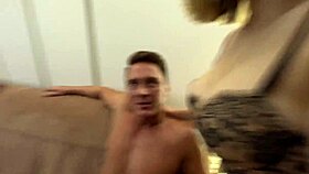 Threesome with MILF Stepmom and Teen in Blowjob and Assfucking!