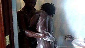 black lesbian shower makeout after shopping spree