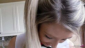 petite cheerleader step-daughter says 'that was my first fuck' after orgasm from older guy