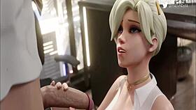OVERWATCH MERCY COMPILATION 1 Featuring Pussy and Cock Scenes