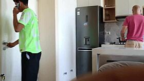 Brought Girlfriend To Stepdad's House, Ended Up Fucking Her And Swallowing His Cum.