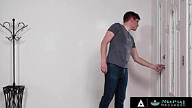 Nuru Massage - Cute Massseuse Gives Hot Happy Ending With Cumshot Compilation In Reality, Pussy, Cowgirl, Riding, Oiled, Cumshot, Massage, Sex, Deepthroat.