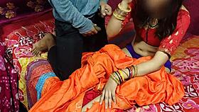 cute saree bhabhi feels naughty excitement with devar for rough anal after ice massage