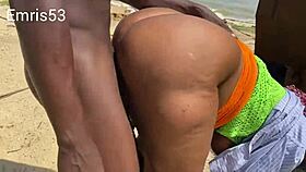 Hot Fuck On The Beach With Huge Ass And Monster Cock
