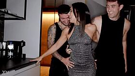 The submissive brunette Lena Coxx gets ANAL DESTRUCTION and checks if we're BROTHERS with our COCKS