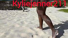 Ebony Latina Teen Gaping Ass On Beach