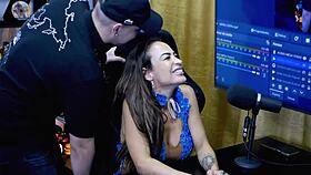 belinha baracho kisses host and grabs dick