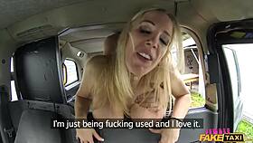 Rebecca More fucks marine in taxi!