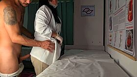 Nurse and aesthetician observe patient's erection in detail