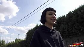 german scout picks up tall french girl for casting fuck