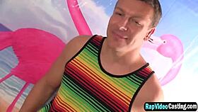 hot gloryhole latina action with sucking and fucking