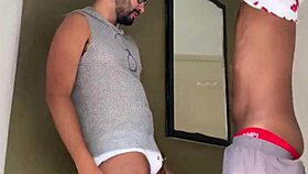 marcos goiano gets fucked doggystyle and cummed by two horny brazilian blacks