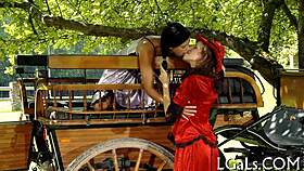 Legal age teen babes enjoy intense lesbian pleasure together.