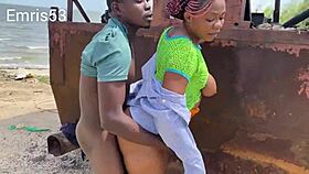 Hot Fuck On The Beach With Huge Ass And Monster Cock