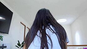 i give him face sits and he fills my pusy with cum.