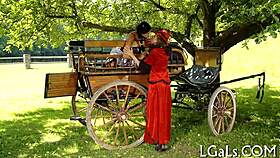 Legal age teen babes enjoy intense lesbian pleasure together.