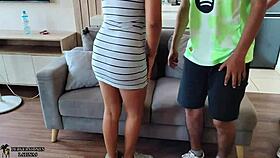 Brought Girlfriend To Stepdad's House, Ended Up Fucking Her And Swallowing His Cum.