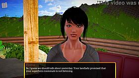 I explore my new family's big tits and ass