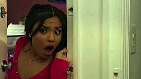 Two Kinky Lesbian Teens Caught By Busty Milf?