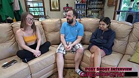 Mira Monroe's first gyno exam with fingering and assfucking