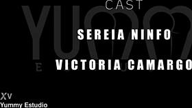 Victoria Camargo and Sereia Ninfo Fuck Five Studs with Double Anal and Pussy Squirting