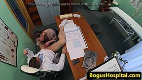 Hairy Babe In Uniform Banged By Doctor