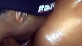 Beautiful thick ebony gets her pussy gaped open by bbc