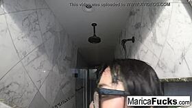 Marica Hase enjoys sexy lingerie masturbation by the mirror