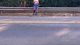 Prostitute Blowjob Discount in Outdoor Blowbang Gaping