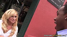 Caprice Capone Performs Behind the Scenes with Big Black Cock