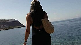 Beach Adventure Perfect Tits & Big Ass Exposed In Public And Gets Fucked After Topless