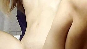 Hey, check out this young girl getting double stuffed with dildos in a fantasy