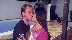 kiss challenge at club with german tattoo artist and paty bumbum