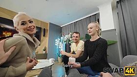 Young Couple Nails Girl In Threesome