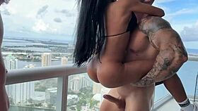 i joined an interracial orgy in miami with cj miles, deepthroating big tits